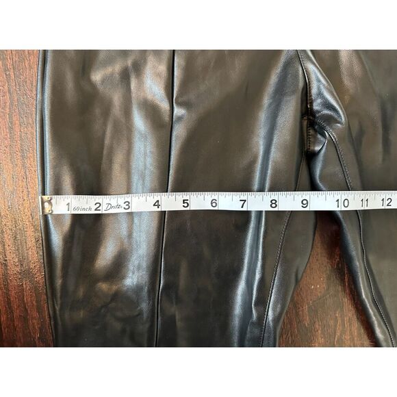 Abercrombie & Fitch Skinny Ultra High Rise Pants Leather Curve Love Size 8L - Picture 10 of 13
